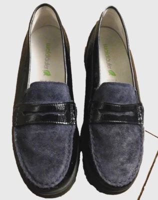 Mocasín Waldlaufer Elisa Hegli Azul Combi Penny Azul Marino Charol Gamuza FAB 5.5 Foto 1 de 4