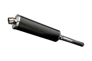 Yamaha YZF750R Delkevic Slip On 18" Carbon Fiber Oval Muffler Exhaust 94-98 - Bild 1 von 4