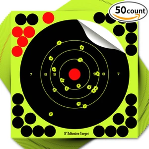 50pack 8 inch Reflective "Splatter&Adhesive" sputtering Reactive Shooting paper - Picture 1 of 7