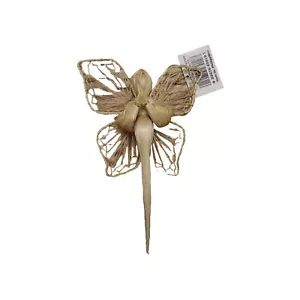 Monet Abaca Fairy Wings Butterfly Ornament New 7" - Picture 1 of 7