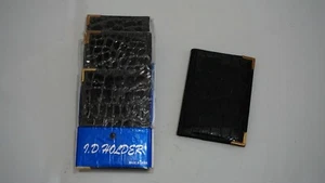 (3 Set Sealed) Leather Imitation Crocodile Skin Print ID card cheek book holder - Picture 1 of 5