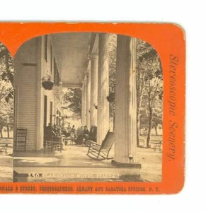 B3426 McDonald & Sterry, Clarendon Hotel Piazza, Saratoga Springs, Nueva York D - Imagen 1 de 2
