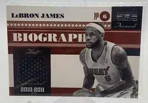 2010-11 National Treasures Biographie Materialien - LeBron James/99 selten! - Bild 1 von 2