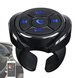 Bluetooth Wireless Media Button Car Steering Wheel Remote Control for Motorcycle - Picture 1 of 12