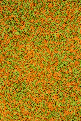 SPRINKLY - Sugar Strands - Orange & Green - Edible Cake Sprinkles - Image 1 of 2