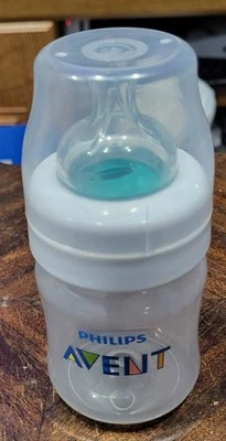 Biberón anticólicos Philips Avent con ventilación sin aire transparente biberón de 4 OZ Foto 1 de 4
