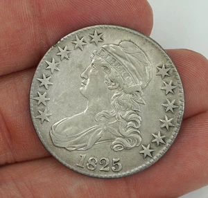 1825 Capped Bust Half Dollar VF+ Condition - Picture 1 of 3