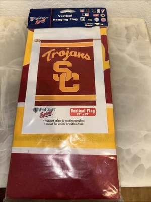 NEW WINCRAFT Southern Cal USC Trojans 27” by 37” Indoor Outdoor Vertical Banner - Image 1 of 3