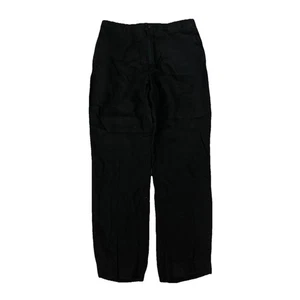 Ralph Lauren Purple Label Black Pants 100% Italian Linen Loose Fit Baggy 36/34 - Picture 1 of 5