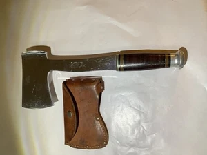 Vintage Case Tested XX Hatchet W/ Leather Sheath Super Clean And Shiny - Picture 1 of 12