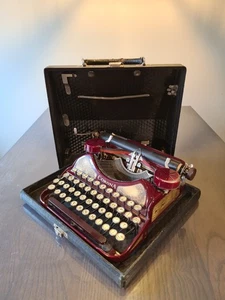 Schreibmaschine, Typewriter - Smith Corona Four 4 - Red/gold - machina à écrire - Afbeelding 1 van 23