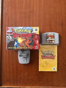 (2) Pokemon Stadium N64Transfer Pak Box Manual CIB (No Cardboard Insert) - Picture 1 of 19