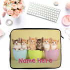 Personalised Cat Tablet Sleeve Laptop iPad Case Zip Pouch Bag Kitten Gift ST024
