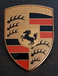 Orig. Porsche Wappen farbig für Fronthaube Motorhaube 911 992 Boxster Panamera - Bild 1 von 14