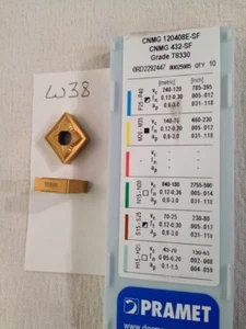 10 NEW PRAMET CNMG 432-SF CARBIDE INSERTS GRADE: T8330 100% AUTHENTIC {W38} - Picture 1 of 1