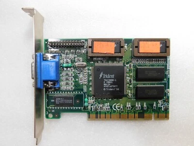 JATON TRIDENT TVGA96PCI TGUI9680 2MB PCI VGA VIDEO GRAPHICS CARD ADAPTER - Image 1 of 3
