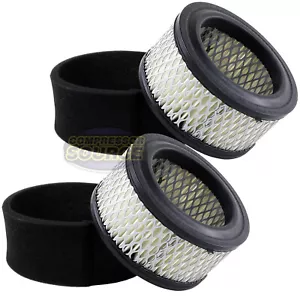 2 Pack Air Compressor Air Intake Filter Elements with Pre-Filters - Picture 1 of 6