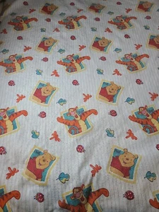 Vintage Disney Winnie the Pooh and Tigger Fleece Blanket 72x86 100% Polyester - Picture 1 of 9