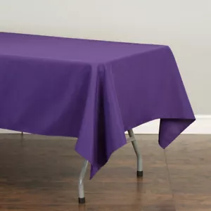 60 x 126 in. Rectangular Polyester Tablecloths for 8 ft. Tables Banquet Party - Picture 1 of 42
