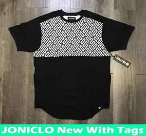 T-shirt Makobi Men's New With Tag Black M248 100% Cotton - Picture 1 of 8