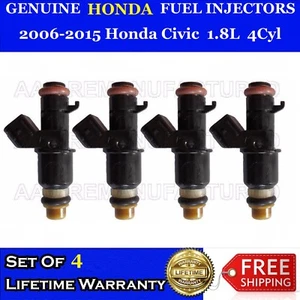 Set Of 4 Genuine Honda Fuel Injectors For 2006-2015 Honda Civic 1.8L 4Cyl - Picture 1 of 1