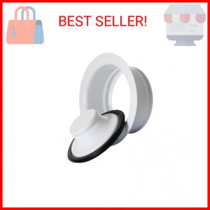 21-DSFS3-WH 3-Bolt Garbage Disposal Drain Stopper Sink Flange,White - Picture 1 of 2