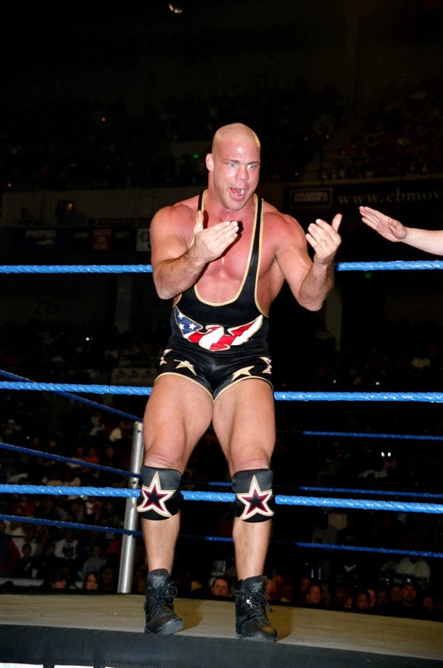 KURT ANGLE VINTAGE 8x10 COLOR PHOTO ROH ECW WWF NXT AEW NXT WWE - Image 1 of 1