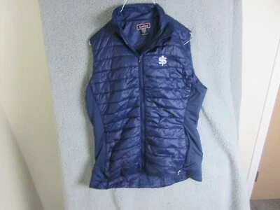 Chaleco acolchado Golftini para mujer grande azul rendimiento de golf Foto 1 de 4