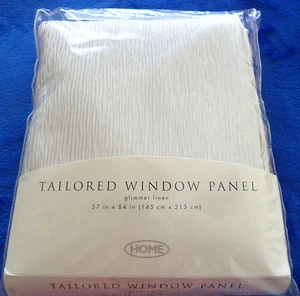 Home Glimmer Linen Tailored Window Panel 57 x 84,Target Brands,Inc New (2) Avail - Picture 1 of 5