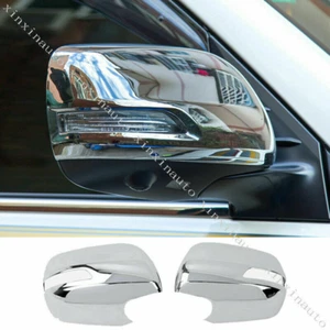 For Toyota Land Cruiser 2016-21 Chrome Rearview Mirror Cover Decor Shell Trim 2X - Bild 1 von 6