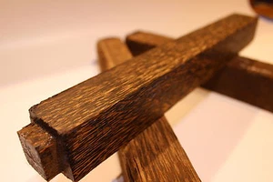 Palmyra Black, Black Palm Wood, Turning Blank 1.5"x 1.5"x 24" - Picture 1 of 4