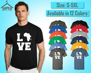 CAMISETA BLACK POWER LOVE ÁFRICA Derechos Civiles Black Lives Matter Camiseta Camiseta Camiseta - Imagen 1 de 14