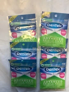 DenTek Deep Clean Bristle Picks, Removes Food & Plaque, 100 Count, Pack of 12 - Picture 1 of 4