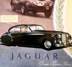 1954 Jaguar 3.5 Liter Type D Import Advertisement Autocar Automobilia DWPP12A - Picture 1 of 2