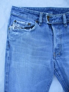 Diesel Rabox made Italy destroyed denim low rise straight leg jeans 30 33 - Picture 1 of 8