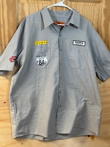 Poopy's Shop 84 Motorcycle & Tattoo Shop Grey Shop Style Shirt Advertisement XXL - Picture 1 of 10