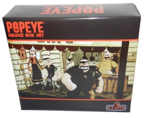 POPEYE MEZCO BOXED SET ACTION FIGURES NEW 5 POINTS CAFE SETTING SEALED 4 FIGURES - Picture 1 of 4