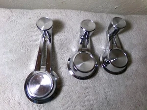 Pair of vent window crank handles plus door crank fit 1961-1964 Impala, other GM - Picture 1 of 4
