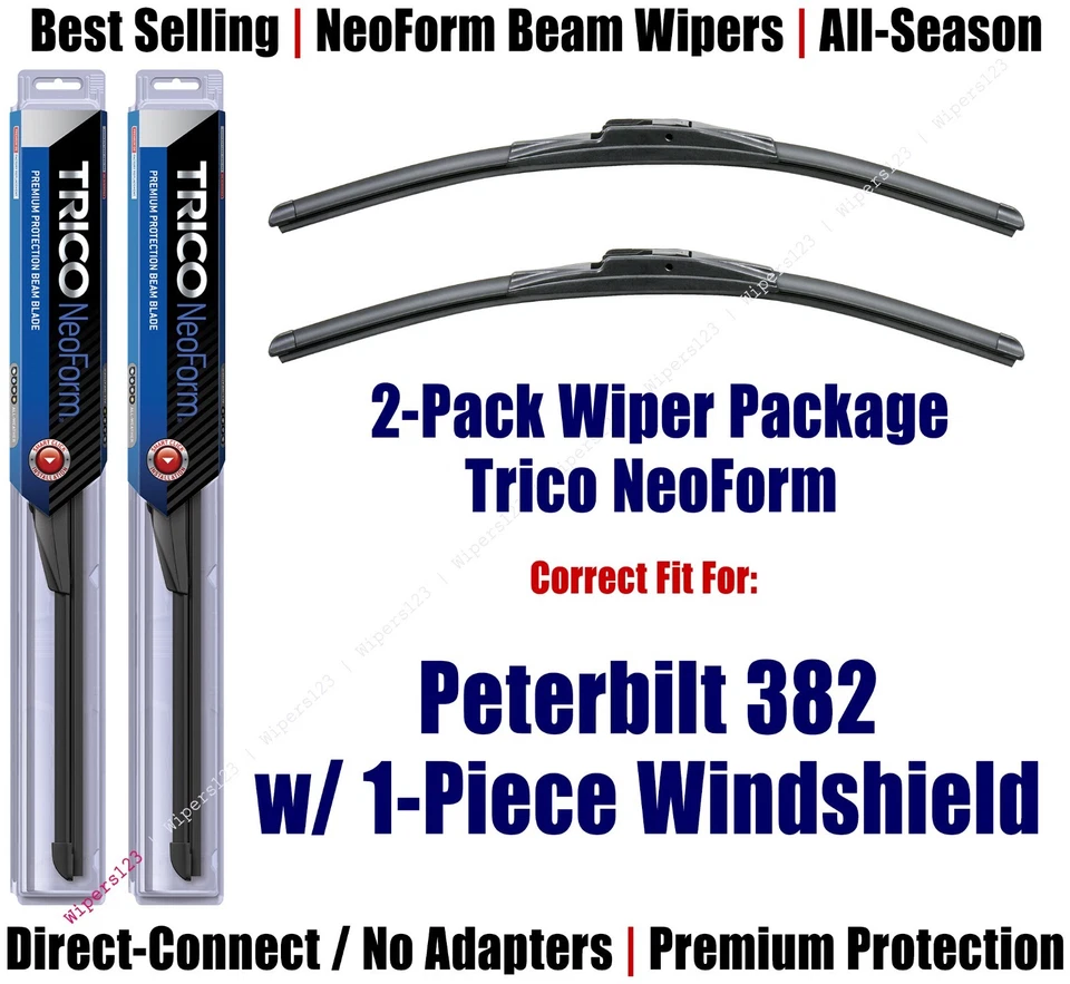 2pk Premium NeoForm limpiaparabrisas 2016+ Peterbilt 382 16160x2 con parabrisas de una pieza Foto 1 de 1