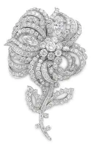 Joan Rivers Private Collection Crystal Flower Brooch Pin Removable Stem  $327 - Picture 1 of 14