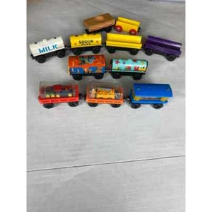 Lot of 11 Vintage 1990s Learning Curve Thomas the Train Cars - Some Custom-Made - Picture 1 of 6