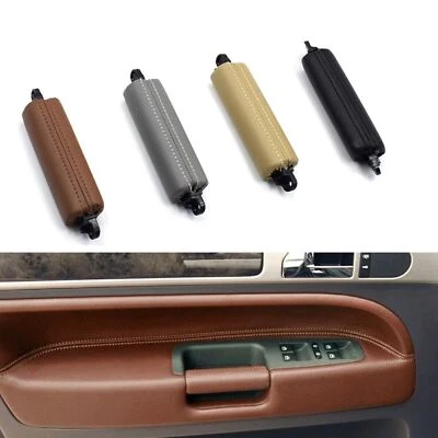 Interior Door Driver Leather Pull Handle For VW Touareg 2003-2004 Brown Red hpy - image 1 of 4