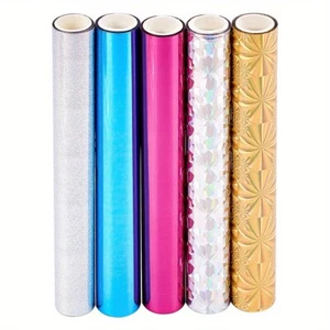 1Bag 5Roll 5 Styles golden Hot Foil Stamping Paper 150mm Heat Transfer - Picture 1 of 2