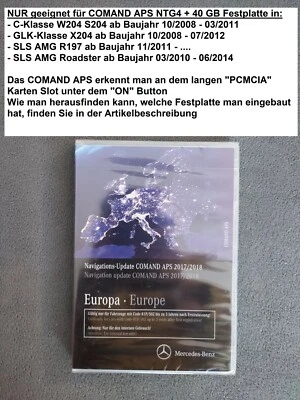 Navigation DVD Mercedes COMAND APS NTG4-204 EUR 2018 GLK X204 C Klasse W204 S204 - Bild 1 von 4