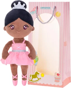 Ballet Dolls Baby Girl Gifts Plush African American Ballerina Doll Bronze 13" - Picture 1 of 9