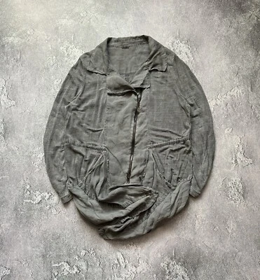 Annette Görtz XXL Oversized Relaxed Linen Jacket Cape Avantgarde Mantle Gortz - Image 1 of 4