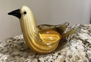 Art Deco - Kunstglas Murano-Stil - Taubenvogel. Briefbeschwerer - Bild 1 von 5