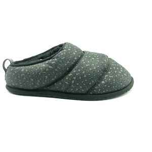 Sorel Womens Shoes Slippers Puffer Bodega Run Mule Leopard Print Gray 8