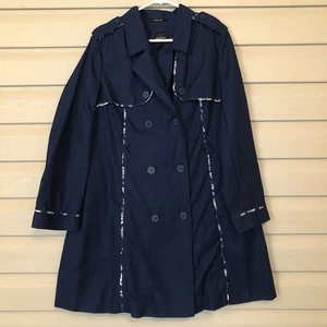 Jason Wu for Target donna taglia L blu trench coat retro linea lunga - Foto 1 di 11