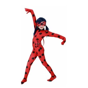 Miraculous Ladybug Costume Medium 6-8 Girls Wig, Hair Bows, Suit, Yo-yo READ - Picture 1 of 8